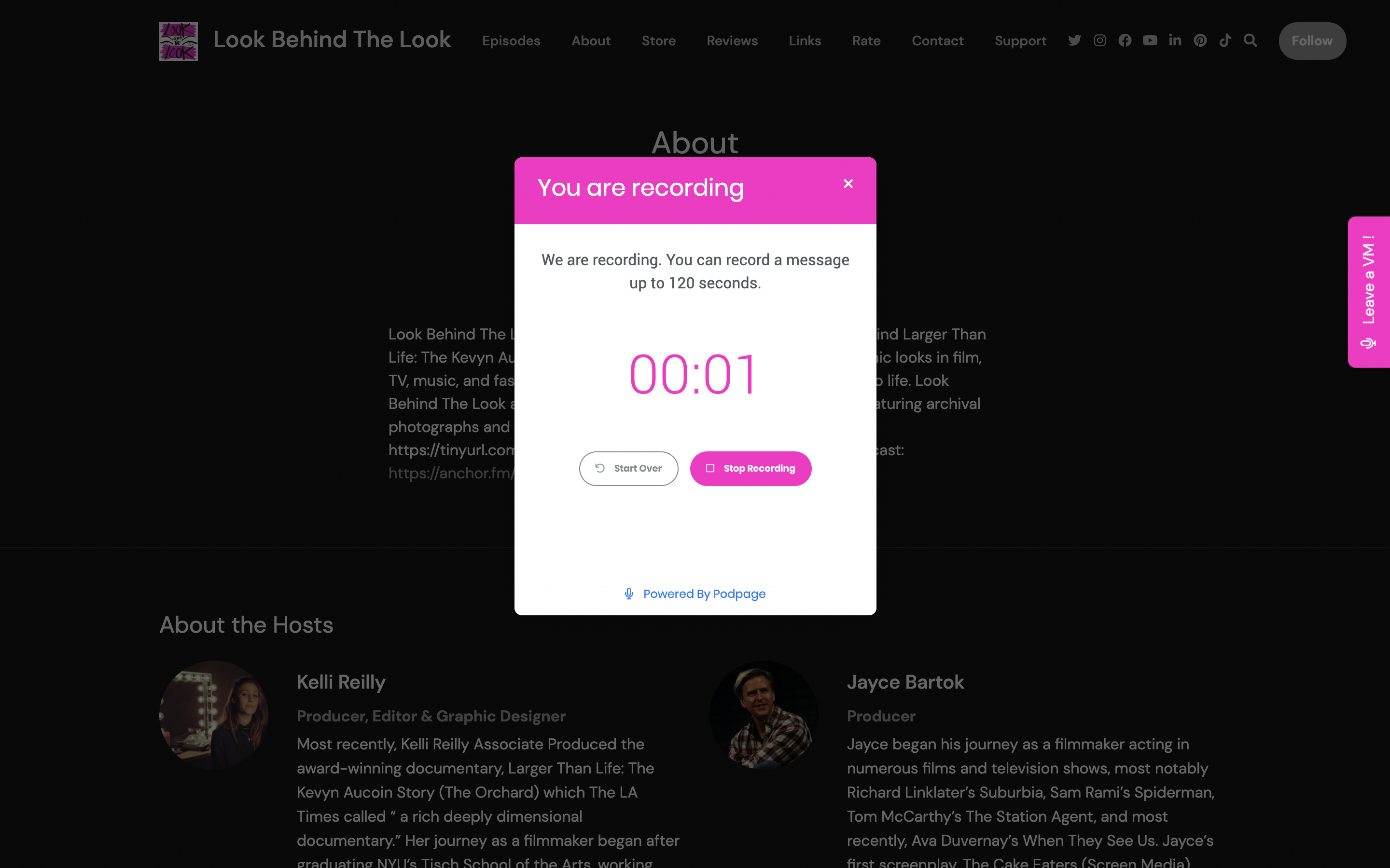 Look Behind The Look website