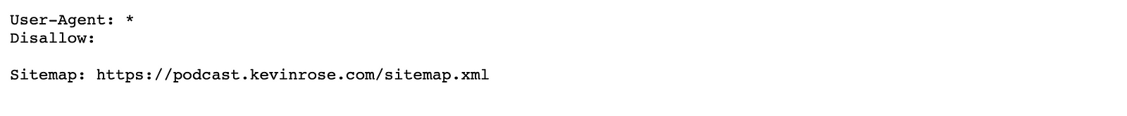 example robots.txt file