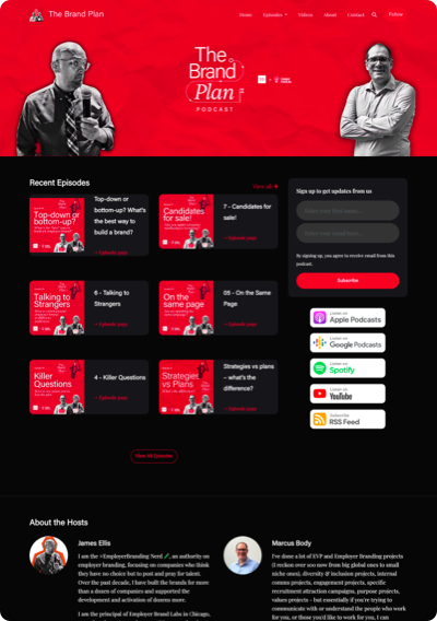Podcast Website