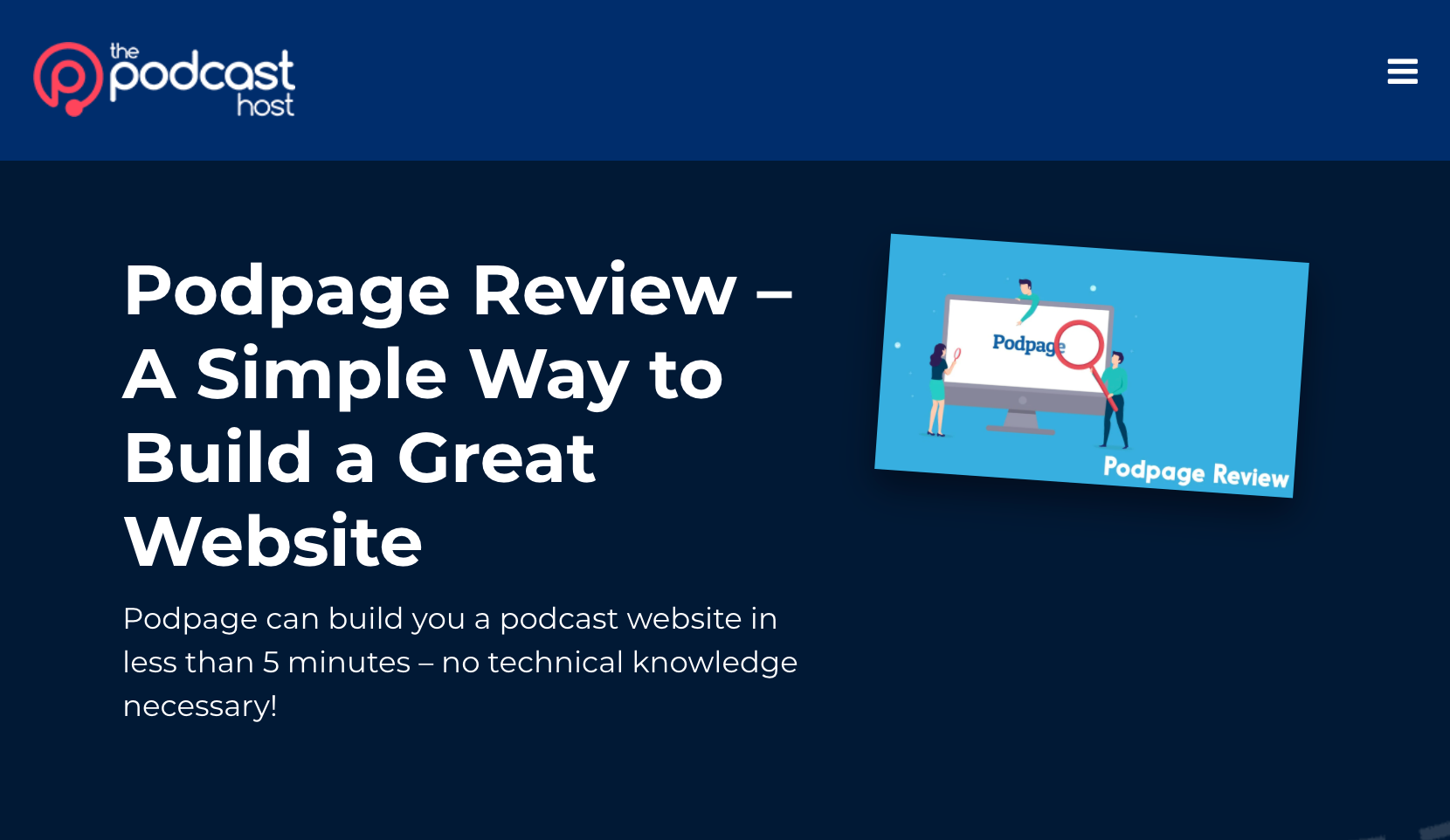 The Podcast Host reviewed Podpage! image