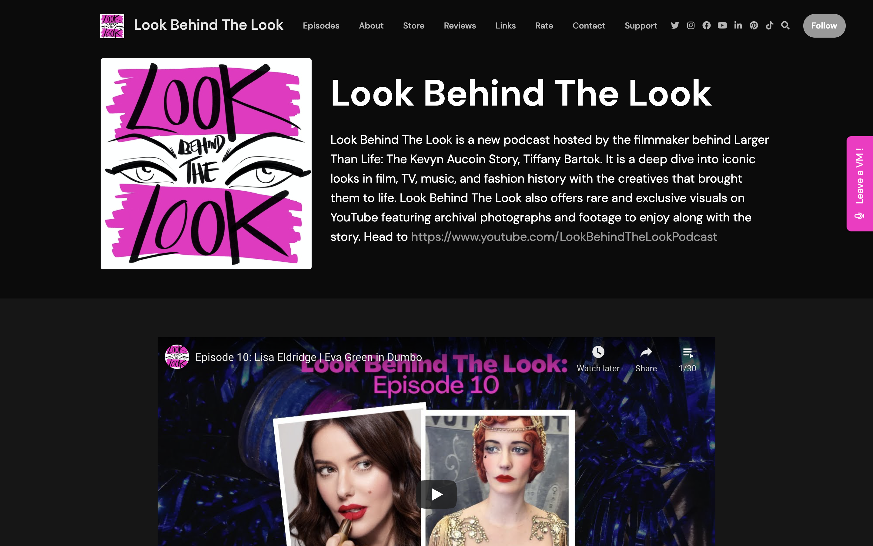 Look Behind The Look website
