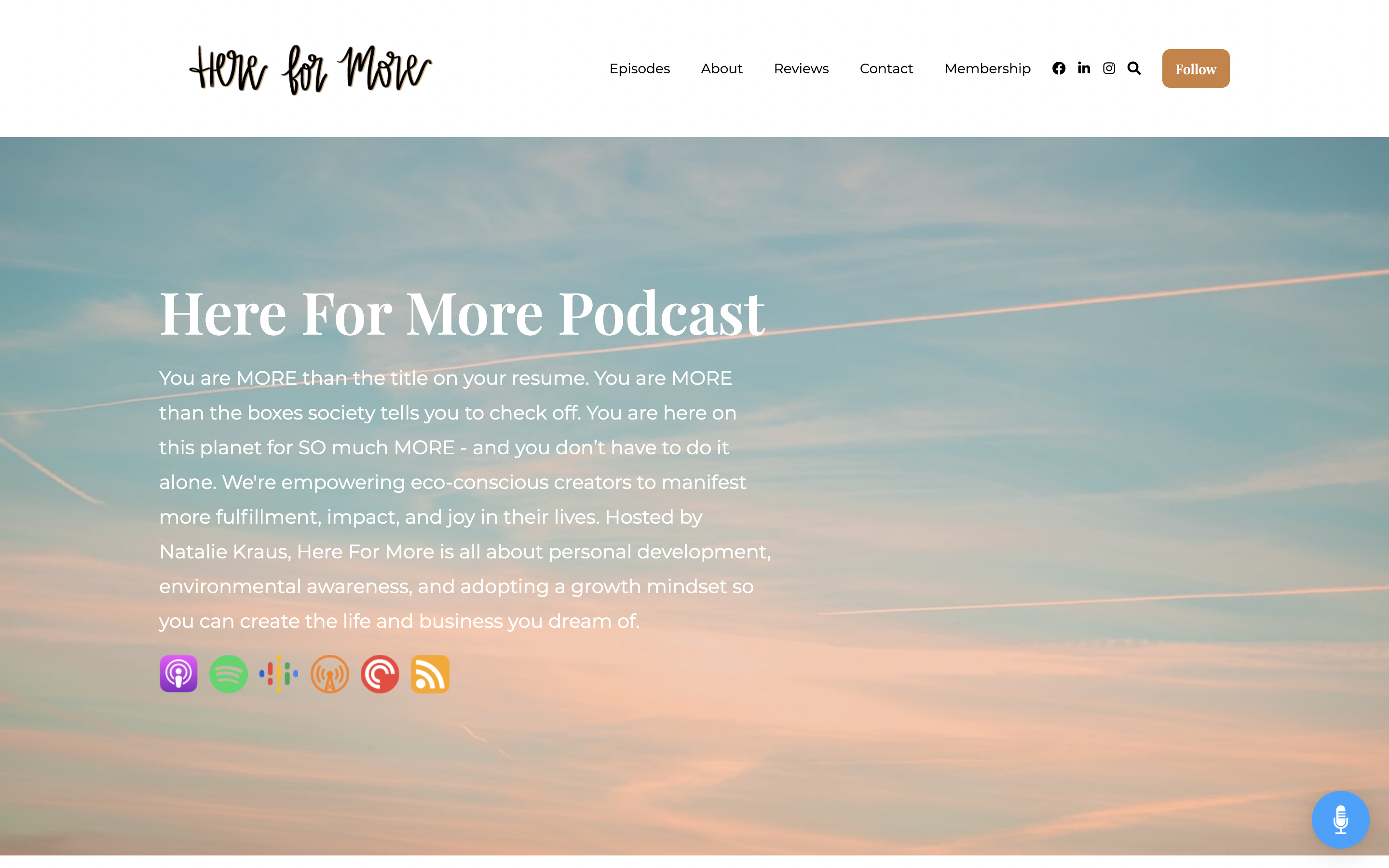 Here For More Podcast website