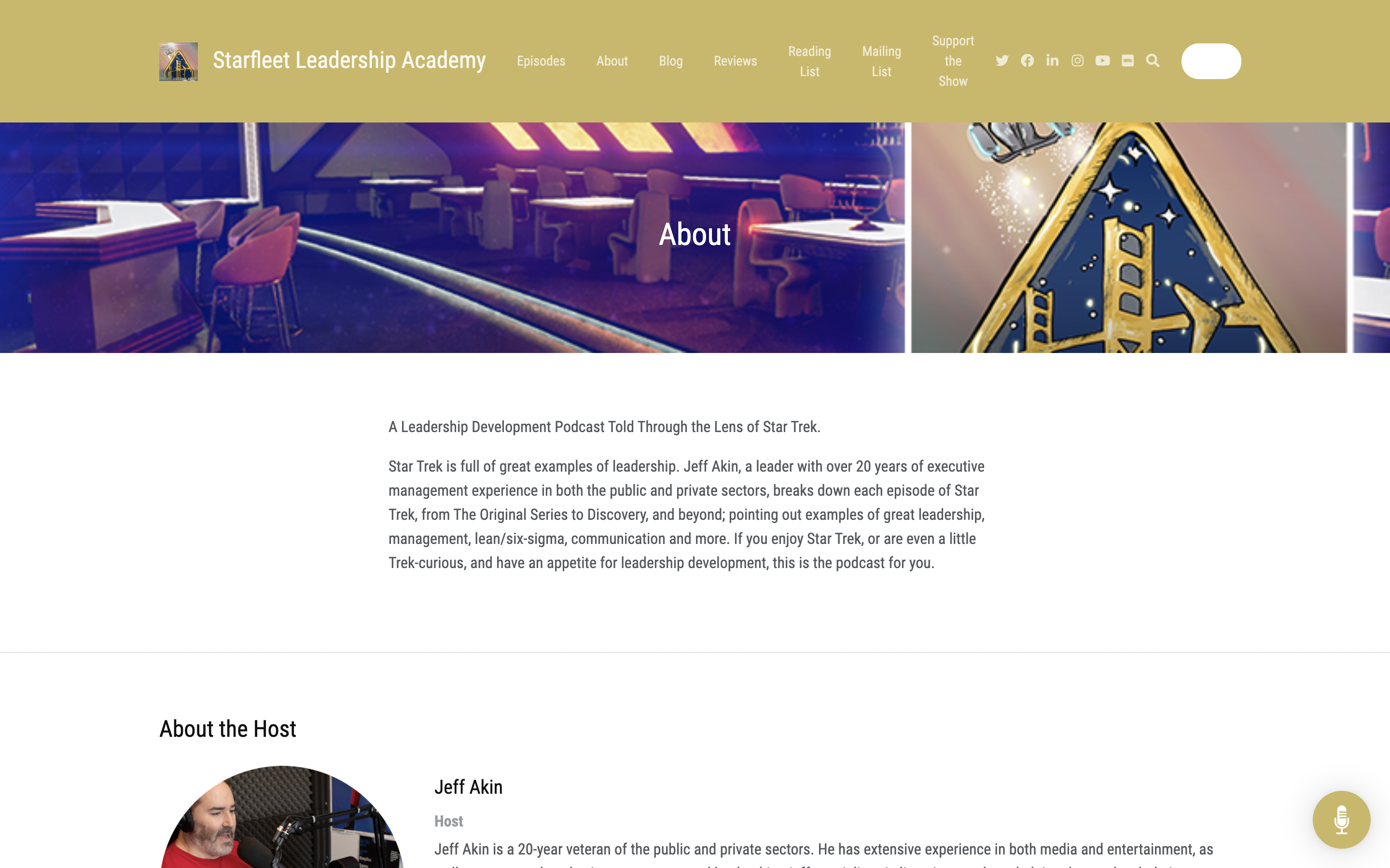 Starfleet Leadership Academy website
