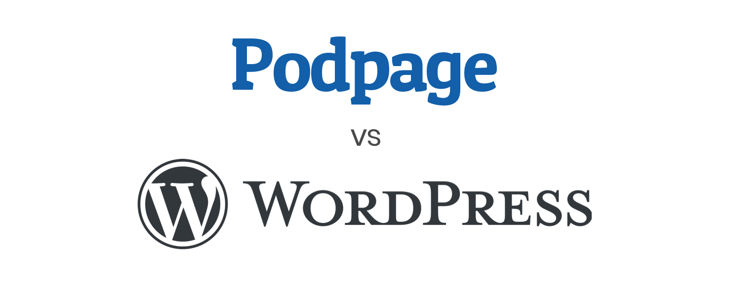 Comparing Wordpress and Podpage image