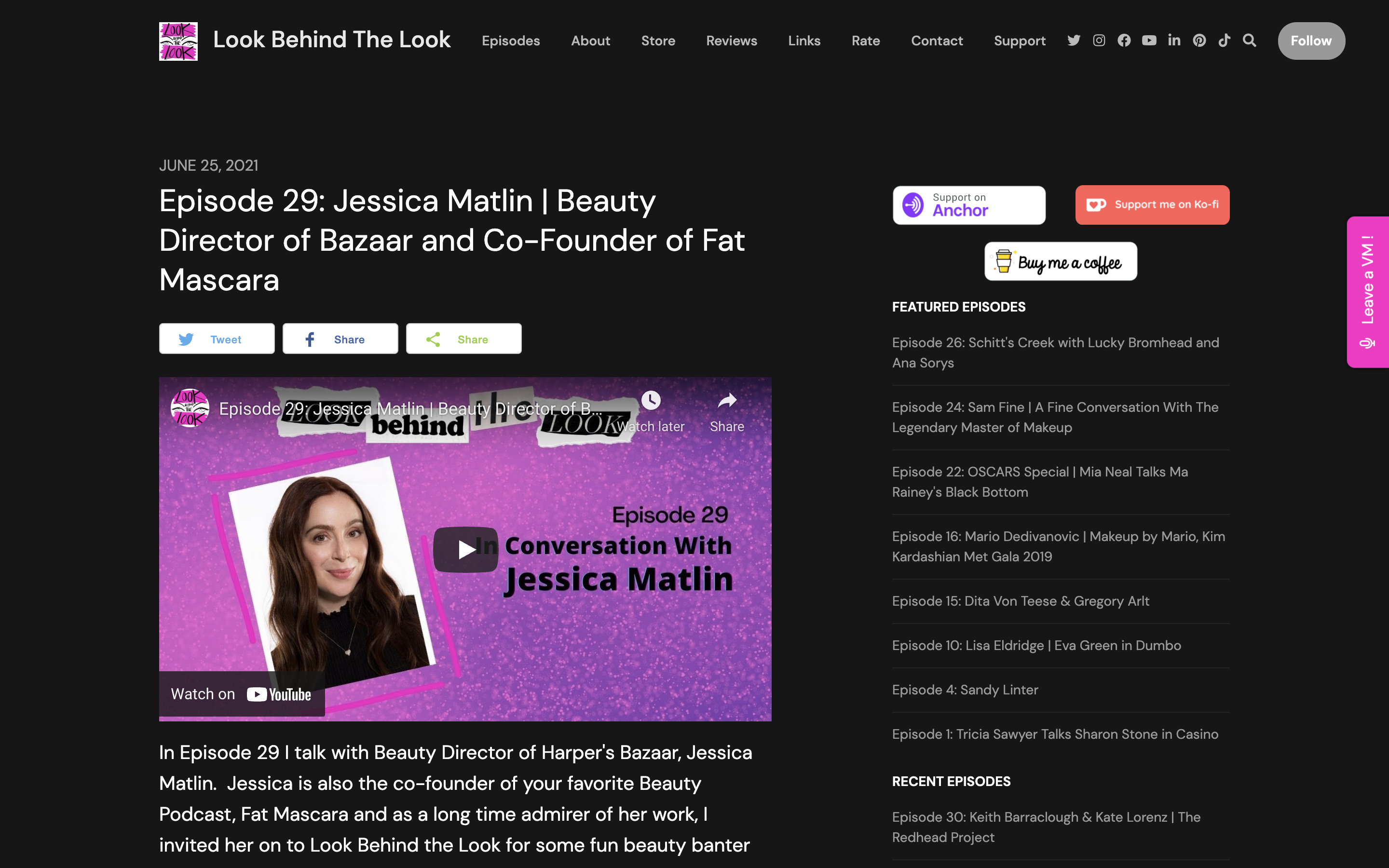 Look Behind The Look website