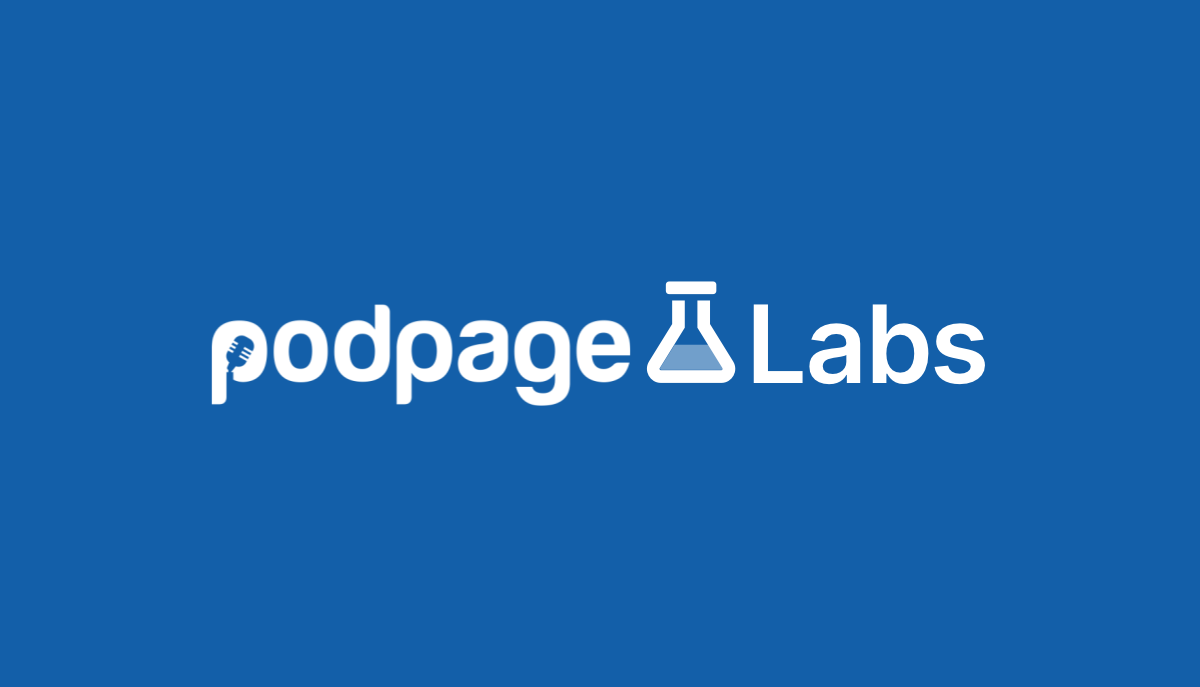 Introducing Podpage Labs image
