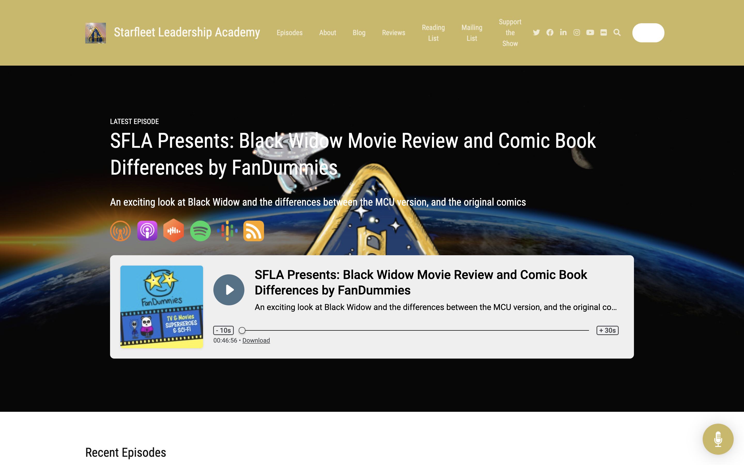 Starfleet Leadership Academy website