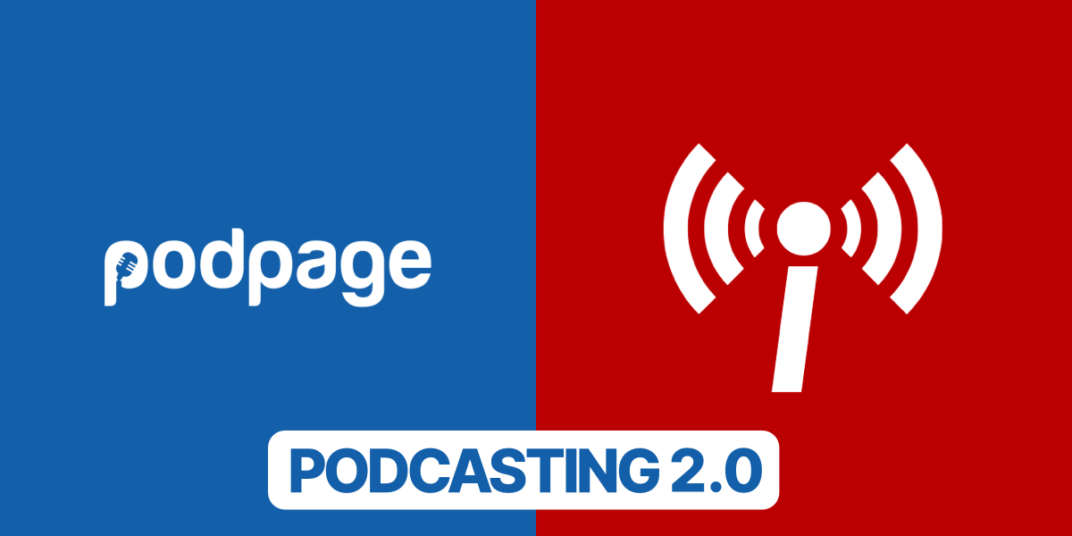 Podpage proudly supports Podcasting 2.0 image